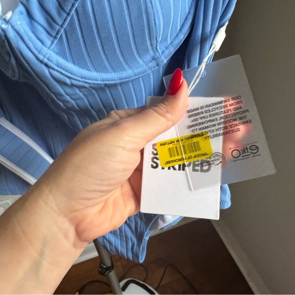 NWT SOLID & STRIPED THE SPENCER RIBBED ONE-PIECE SWIMSUIT Sz M - Picture 9 of 11